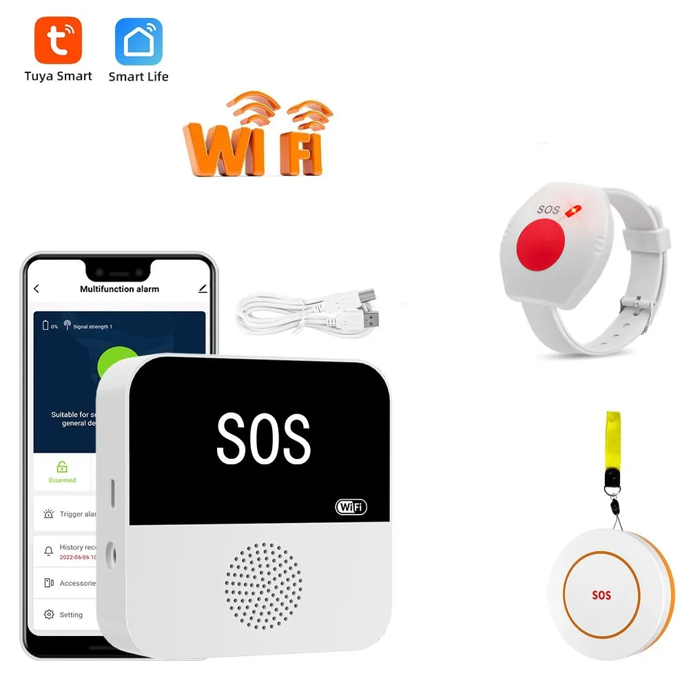 SINGCALL Sistema Chiamata WiFi Per Anziani - Pulsante SOS Impermeabile Con Ricevitore - Foto 12
