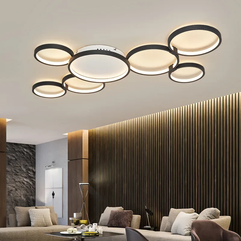 

Minimalist Modern Ceiling Light Living Room Kids Room Ring Light Atmosphere Custom Home Decoration LED Lights Chandeliers Lamps