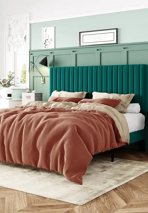 teal bed 