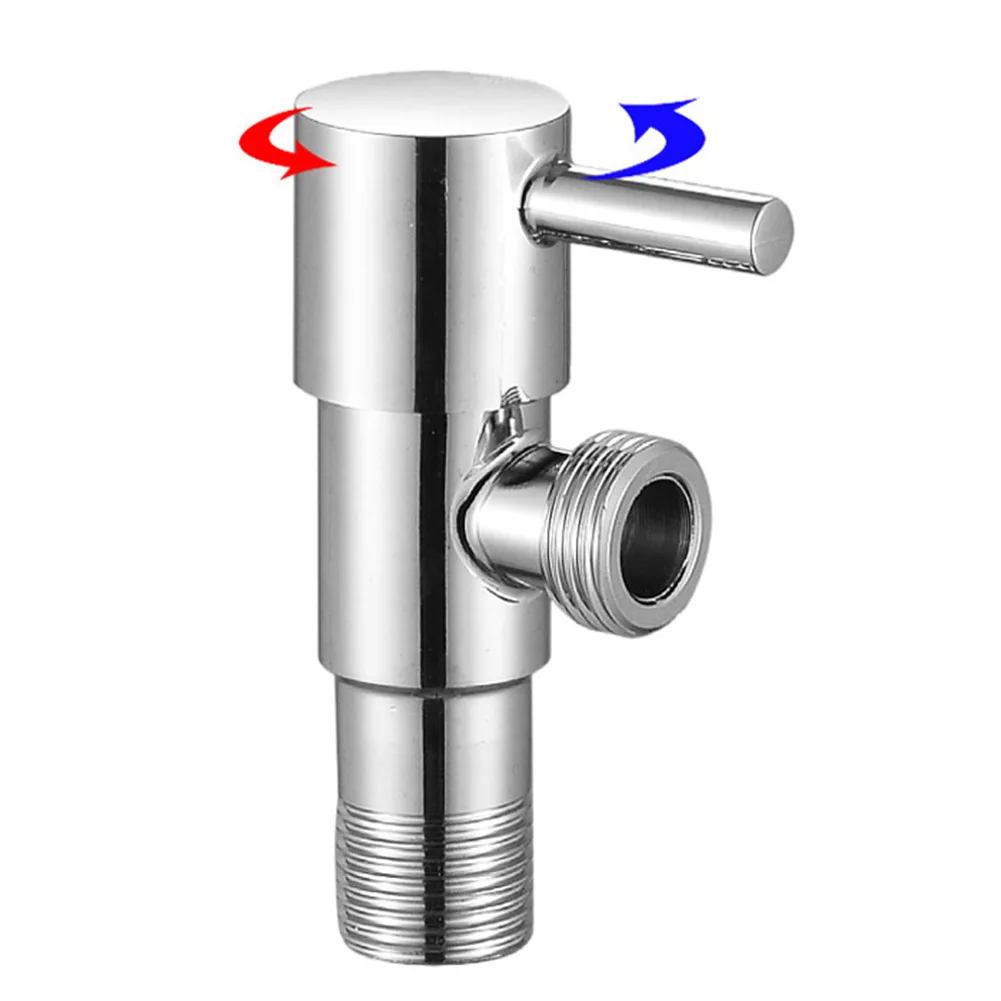 

Plumbing Parts 304 Stainless Steel Faucet Triangle Valve Angle Inlet Water Stop Applicable To Water Heaters Toilets Washbasin