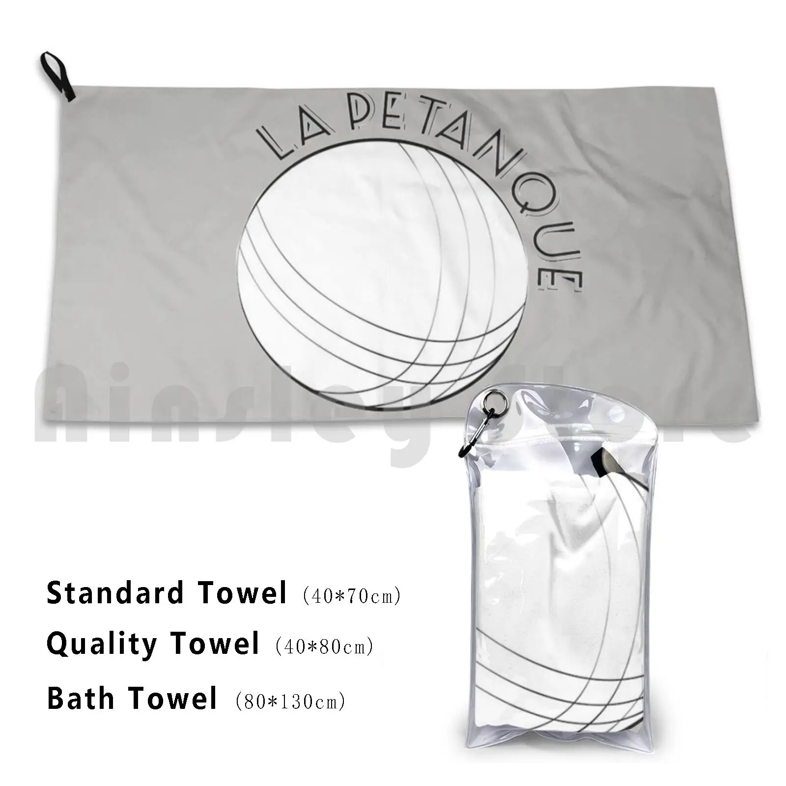 La Pintanque-La Boule De Petanque Asciugamano Personalizzato Asciugamano Da Bagno Pintanque Boule Iron Player World France