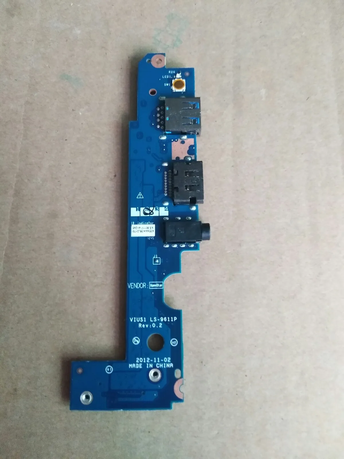 

Genuine FOR LENOVO S3-S431 S3-S440 USB AUDIO BOARD LS-9611P