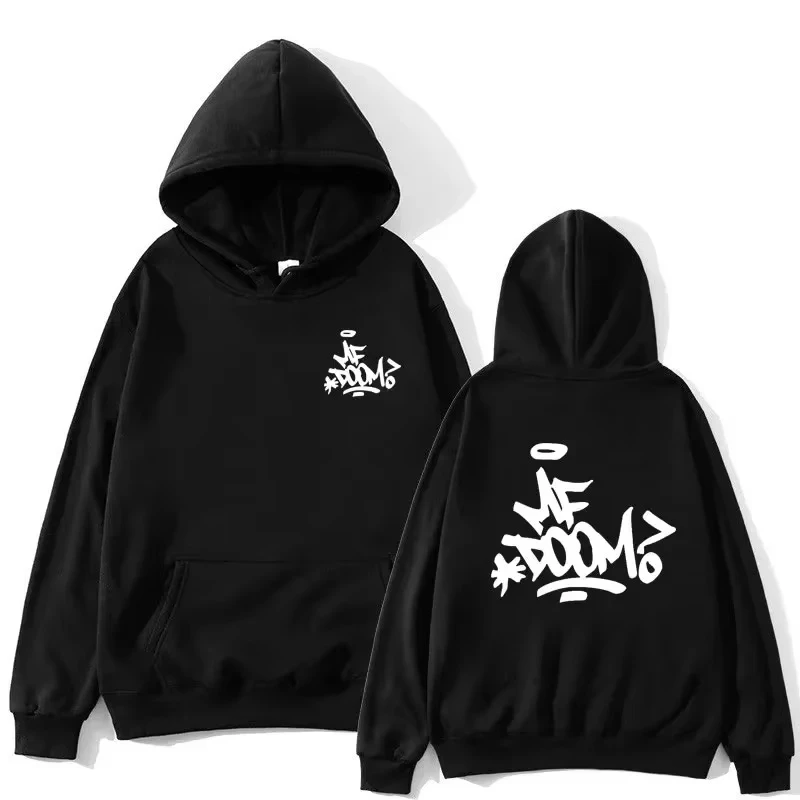 Spring and Autumn New Rapper MF Doom Madvilla Men's Hooded Hoodie Harajuku Women's Hip Hop Casual