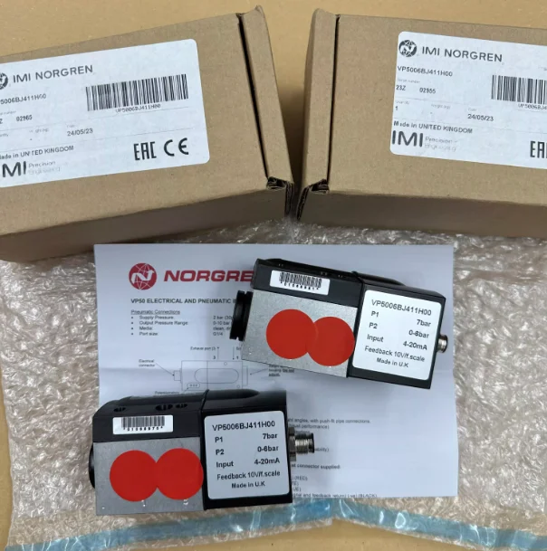NORGREN 비례 밸브 VP5006BJ111H00 새 제품 재고 있음