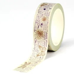 NEW 1X 10M Decor Vintage English Butterflies and Dragonflies Adhesive Masking Washi Tape Cute Journaling Stationery Supplies