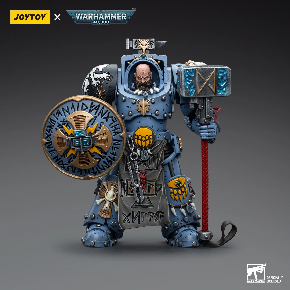 Joytoy Jt 6878 Warhammer 40K 1: 18 Space Wolves Arjac Rockfist