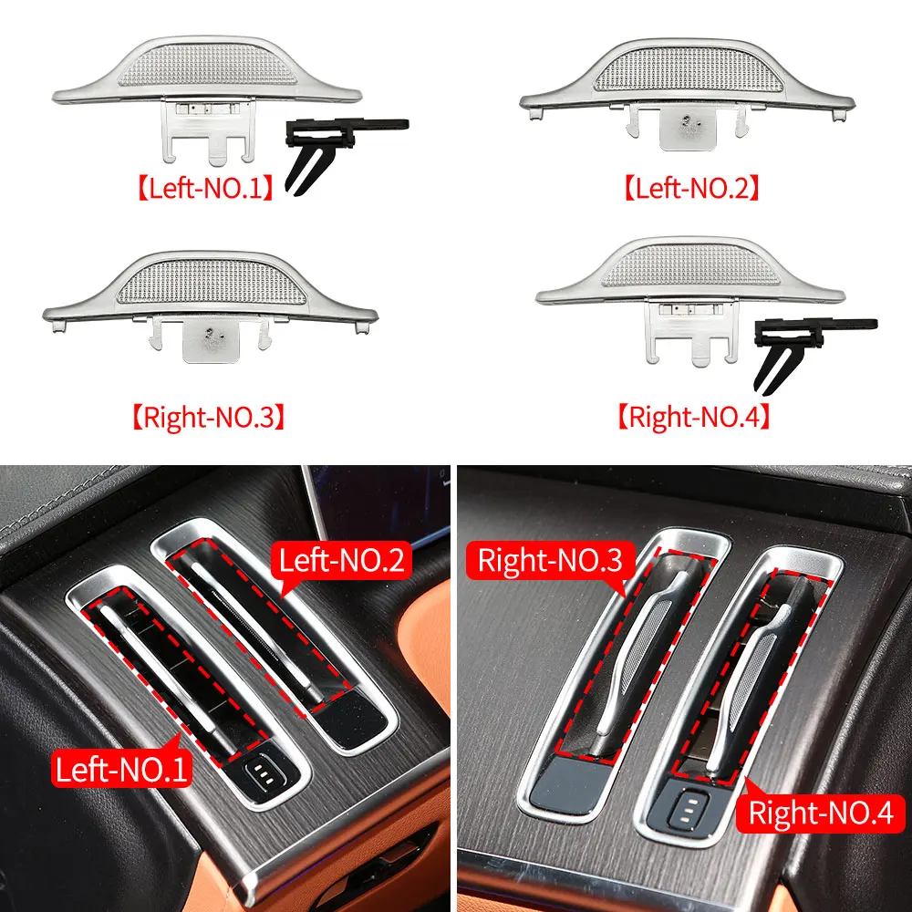 메르세데스 W223 자동차 앞 뒤 에어 벤트 그릴 클립 트림 부품 벤츠 S 클래스 MAYBACH S350 S400 S480 용 A/C 콘센트 수리 키트