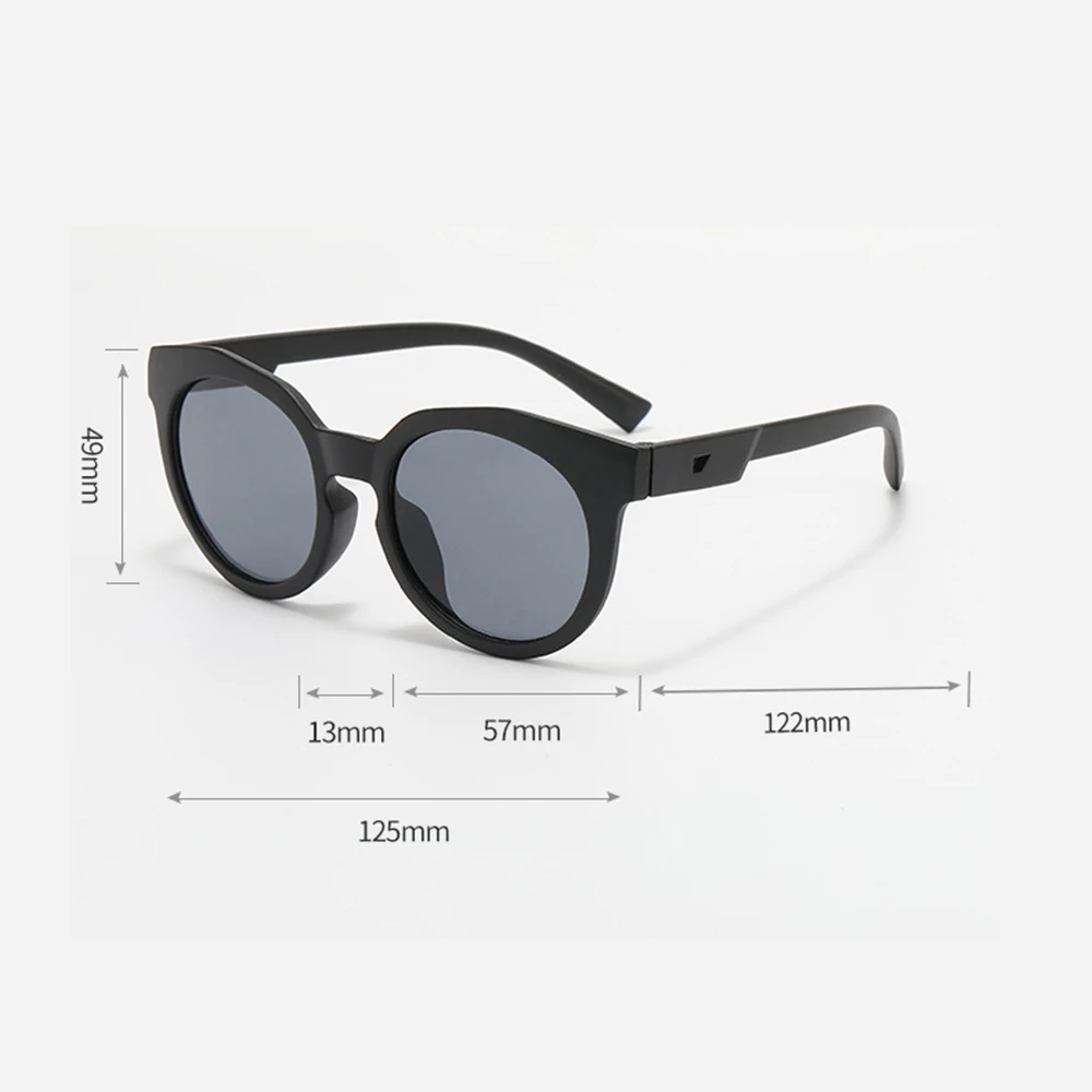 Children'S Round Large Frame Sunglasses For Girls Boys Uv400 Protection Baby Trendy Fashion Kids Sunshade Sunglasses
