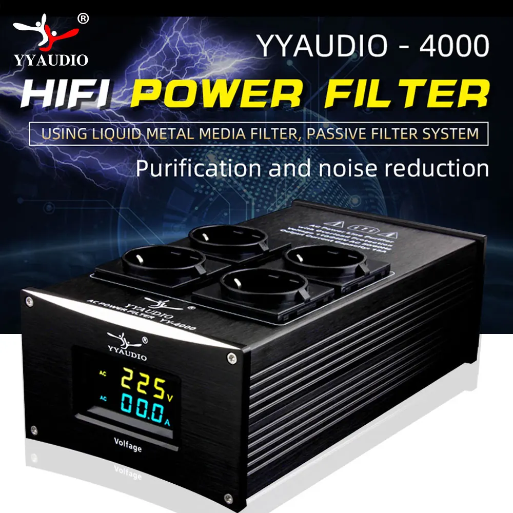 YYAUDIO HiFi Audio Noise AC Power Filter Power Conditioner Power