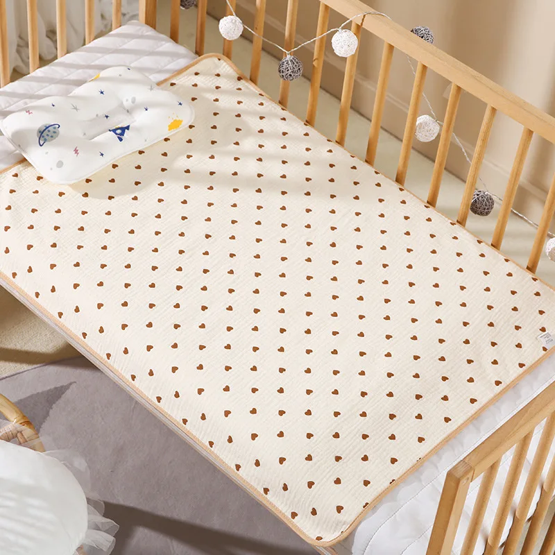 Waterproof Washable Mattress Urine Mat for Baby Toddlers Cute Cartoon Bed Protector Diaper Bedding Urine Pads Cloth Breathable