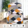 4pcs/set Recliner Slipcovers With Side Pocket Stretch Reclining Couch Covers Printed Furniture Protector 3
