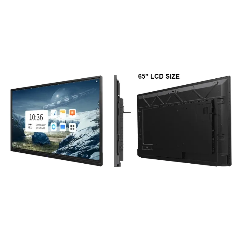Large Screen 65Inch 4K 3840*2160 Android Television Smart Tv Displays for Meetings Educations Interactive