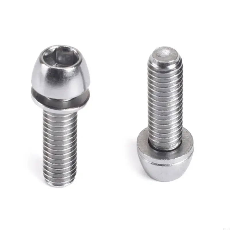Bike Disc Brake Caliper Bolts Bike Stem Bolts 5x20mm/M6x20mm Bicycles Stem Screw with Spacer Handlebar Part