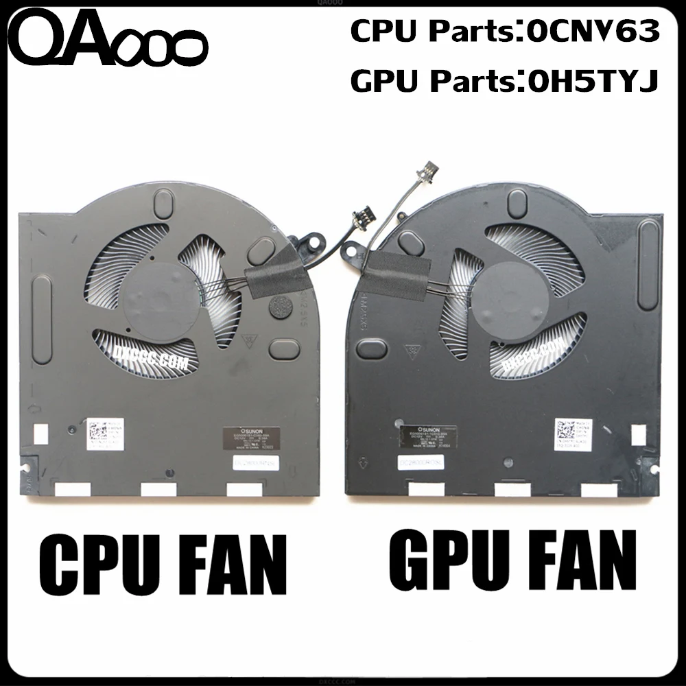 

0H5TYJ / 0CNV63 LAPTOP CPU GPU FAN FOR DELL Alienware M17 R3 / M17 R4 / P45E CPU & GPU COOLING FAN DC12V 1A