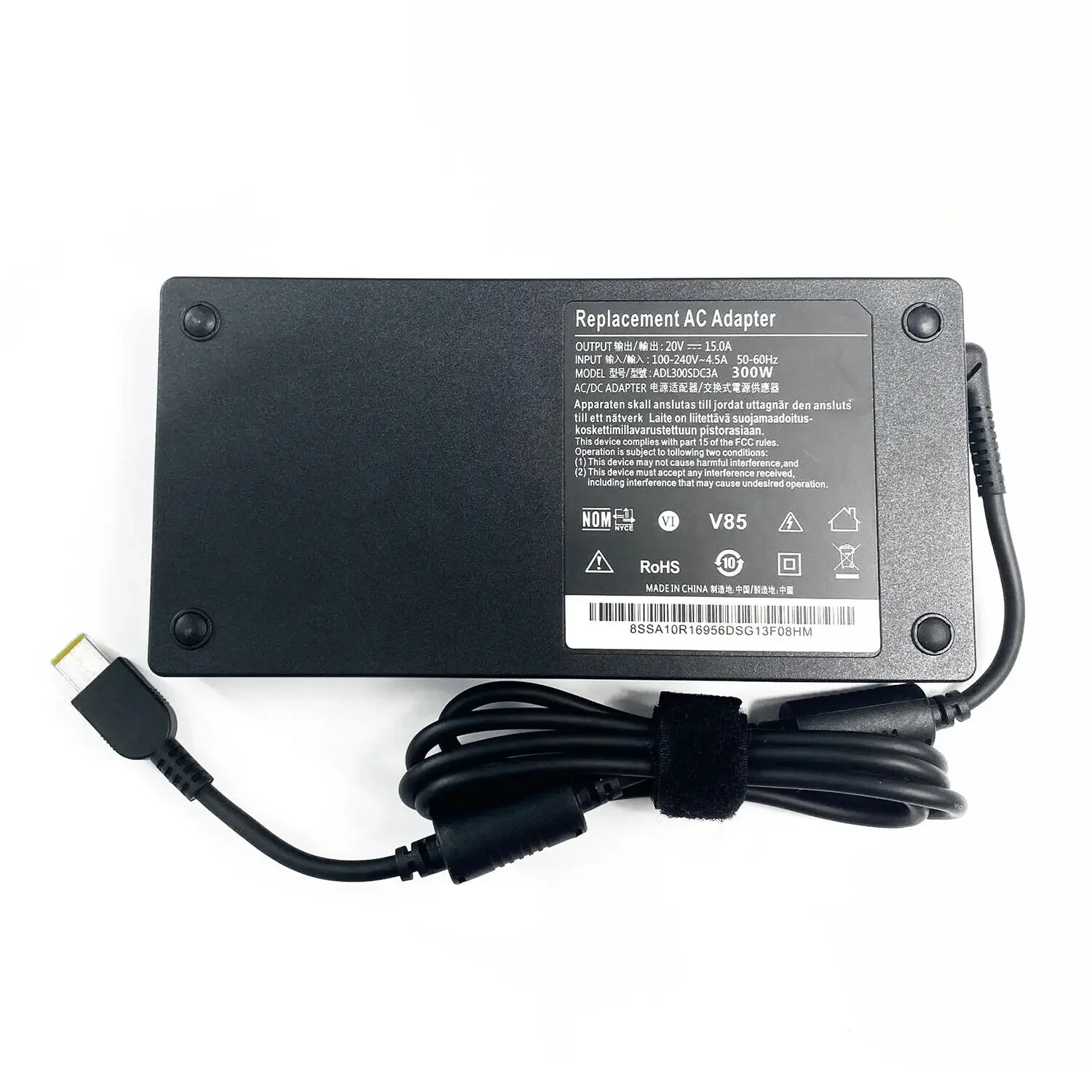 Carregador de Adaptador ca para Laptop tipo c Usb-c Lenovo Legião 17ach6h 82jy004hus 15ach6h 82ju00anuk 15ach6h 82ju00a3pb 20v 15a 300w - Imagem 5
