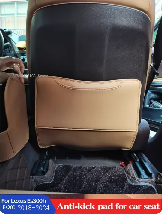 PU Leather Anti-Child-Kick Pad Car Waterproof Protector Cover Auto Anti Mud Dirt Accessories For Lexus Es300h Es200