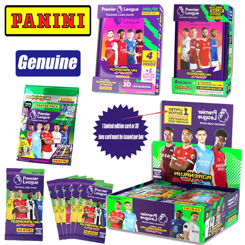 Panini 2021/22 Adrenalyn Xl Ufficiale Genuine Football Star Blind Box Rare Game Toys Collection Card Regalo Di Compleanno Di Natale
