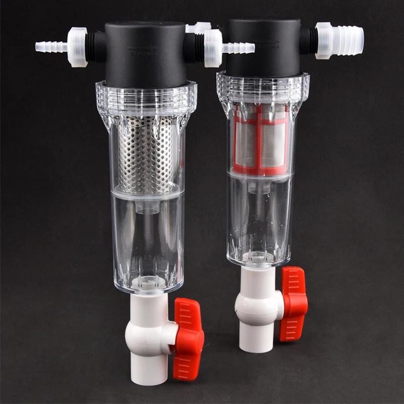 1/2" bis 4~20mm Schlauchfilter Aquarium Wasserpumpenfilter Fischteich Toilette Großer Durchfluss Gartenbewässerung Bewässerungsvorfilter – Detail 4