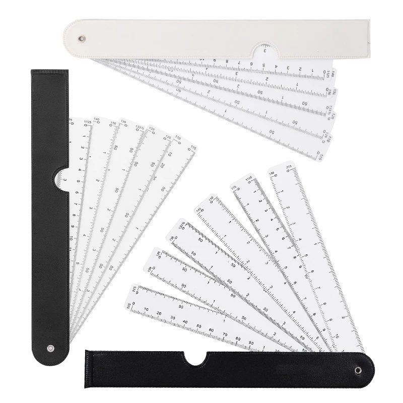MIUSIE 1 Pcs MultiFunctional FanShape Scale Ruler Folding MultiScale