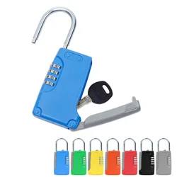 Private Hidden Key Safe Box 4-Digital Password Combination Lock With Hook Mini Metal Secret Box For Home Villa Caravan