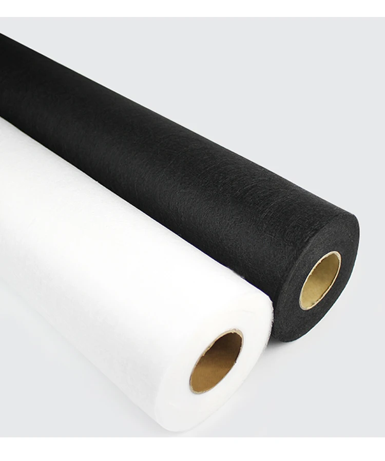 Description Picture 5 of item2 Meters Width 100cm White Black Non-woven Fabric Interlinings & Linings Iron On Sewing Patchwork Adhesive Single-sided