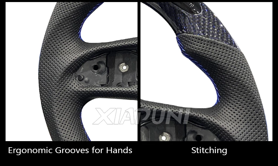 For Infiniti Q50 Q60 LED Steering Wheel 2015-2022 Carbon Fiber Perforated Leather Customized Sport Wheel - - Racext 29