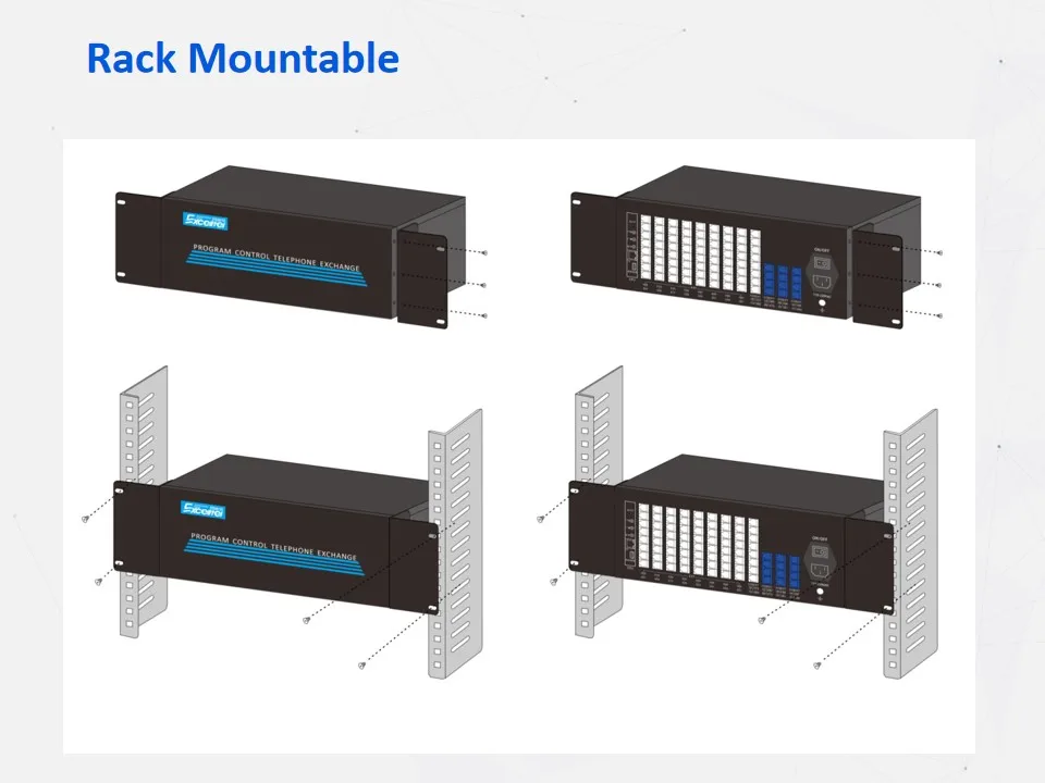 EXCELLTEL Versatility PBX TP96-448 Flexible programming telephone exchange Wide range application