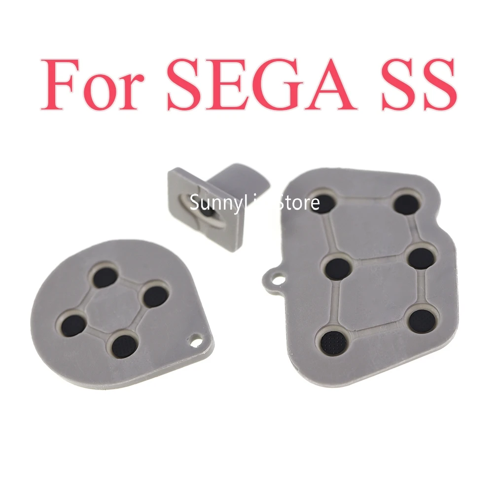 1Set Di Cuscinetti Conduttivi Per Pulsanti In Gomma Conduttiva In Silicone Oem Per Controller Sega Saturn Ss