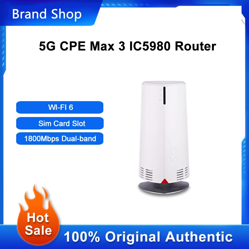 

NEW Unlock TD Tech 5G CPE Max 3 IC5980 WI-FI 6 Router 1800Mbps Dual-band Outdoor Wifi Signal Amplifier With Sim Card Slot