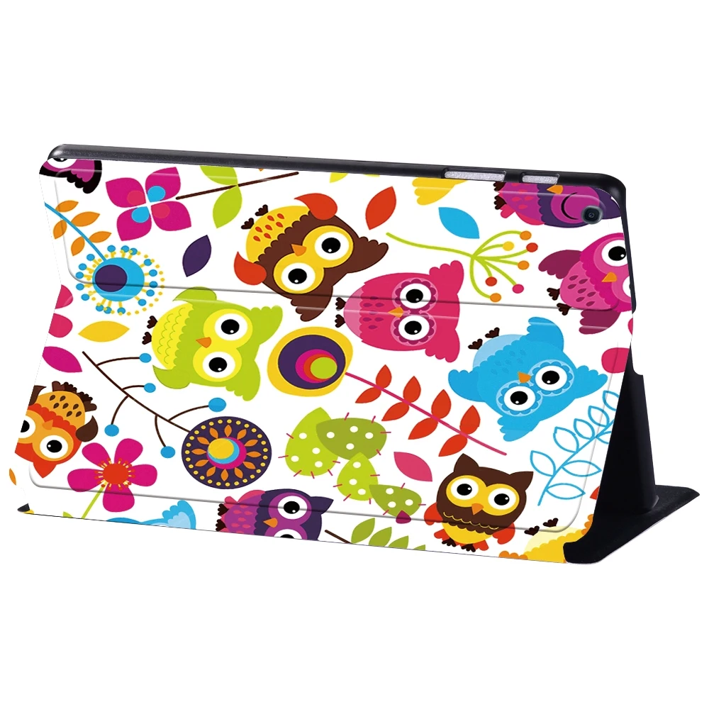 Tablet Case For Samsung Galaxy Tab A 10.1 T510 T515/10.5 T590 T595/A7 10.4 T500 T505 Shockproof Printing Flip Soft Leather Tablet Case + Pen