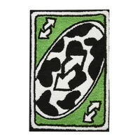 For UNO Card Rug, Funky Aesthetic Throw Area Rugs Non Slip Washable, Modern Abstract Cute Unique Bathroom Bedroom Rugs Durable 1