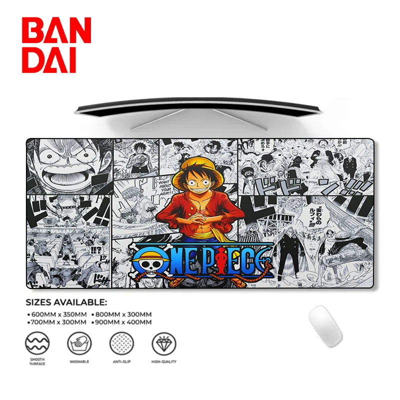 

Roronoa Zoro Gaming Mouse Pad Gamer Locking Edge Mousepad XXL Soft Keyboard Computer Mouse Mat for One Piece Gamer Luffy Carpet