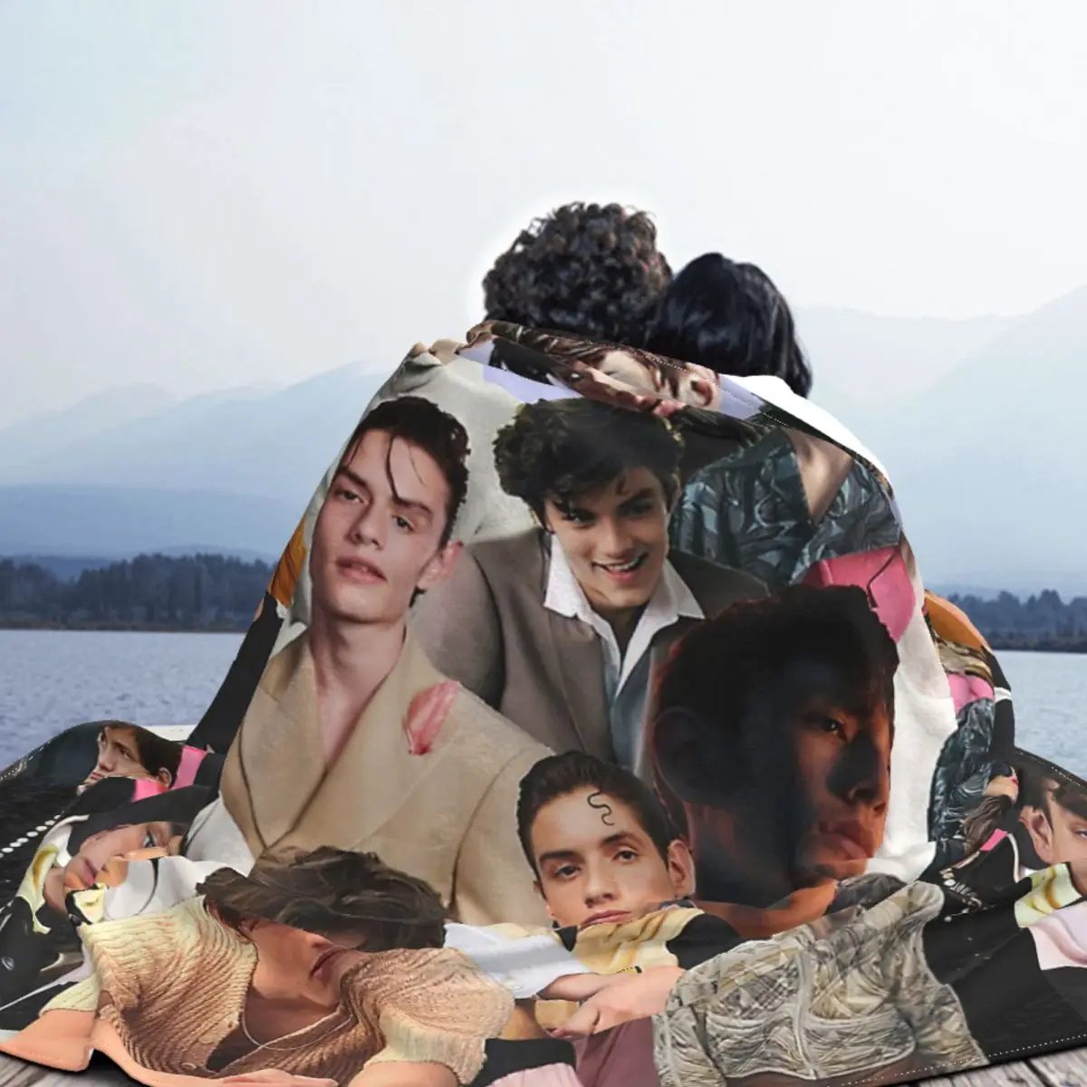 Louis Partridge Movie Fleece Blanket Star Actor Funny Throw Blanket for Home Hotel Sofa 125*100cm Bedspread