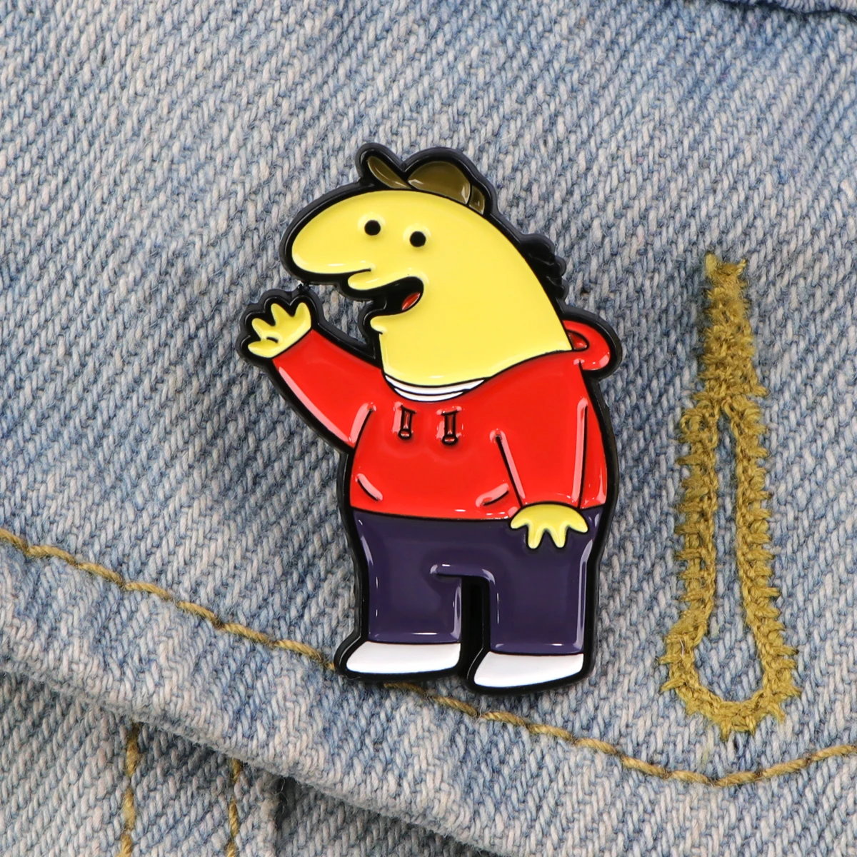 Smiling Friend Enamel Pins Comic Animated Badge Brooch Backpacks Lapel Decoration Jewelry Gift For Friend