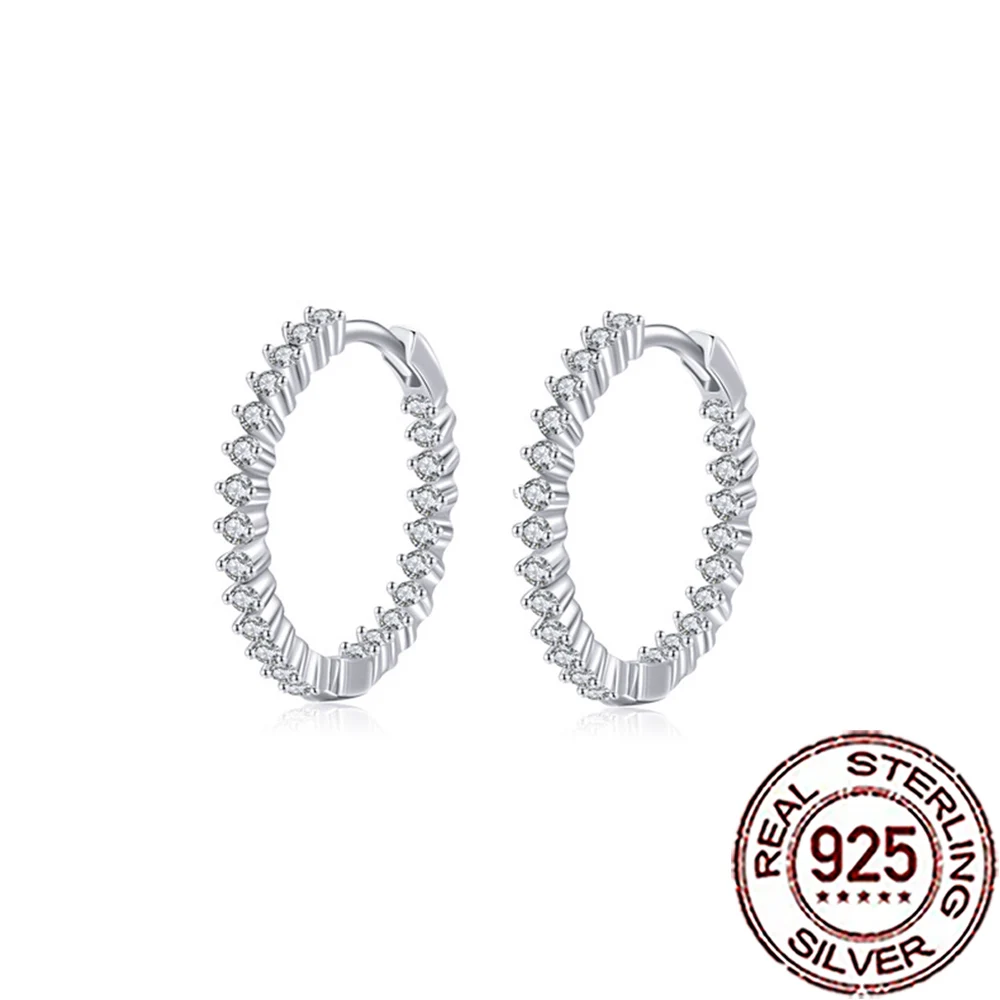 Lifestyle image of earrings in use