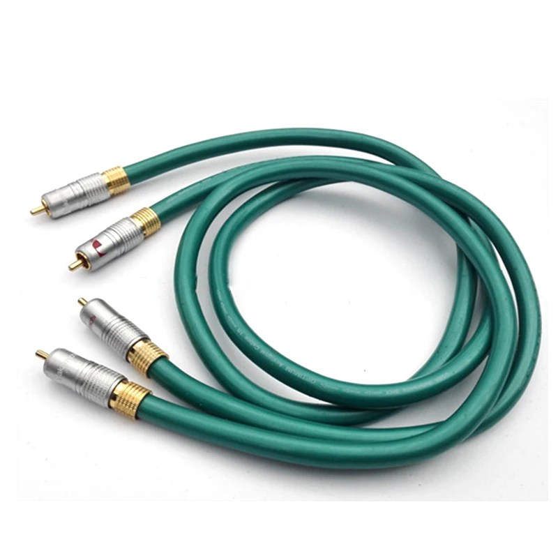 

hifi High Quality 1Pair cable rca Ortofon 8N OCC RCA To RCA Audio Cable / DIY HIFI RCA Cable