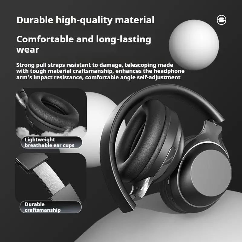Casque de jeu avec caisson de basses, son surround à 360°, écouteurs Bluetooth sans fil avec réduction de bruit, écouteurs de sport et de jeu avec_voghion.com