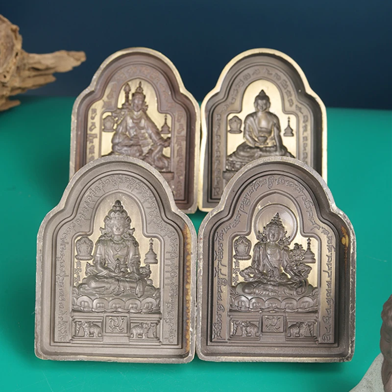 Alloy 3D Large Size Buddhist Figures Making Molds Bronze Casting Tools Variety Shapes Buddha Statue DIY Mold Crafts Decoration