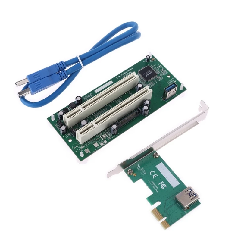 PCI-Express to PCI Adapter Card PCIe to Dual Pci Slot Expansion Card for PC