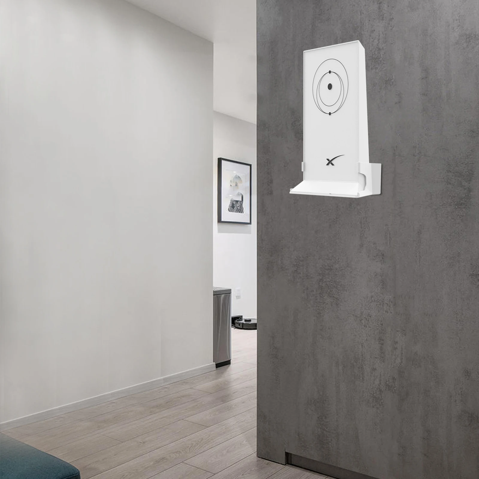Edup-starlink Mount Abs Wall Mount Router Proteção Star Link Internet Kit Suportes Suporte para Starlink Mesh Router v2 Mesh Router - Imagem 5