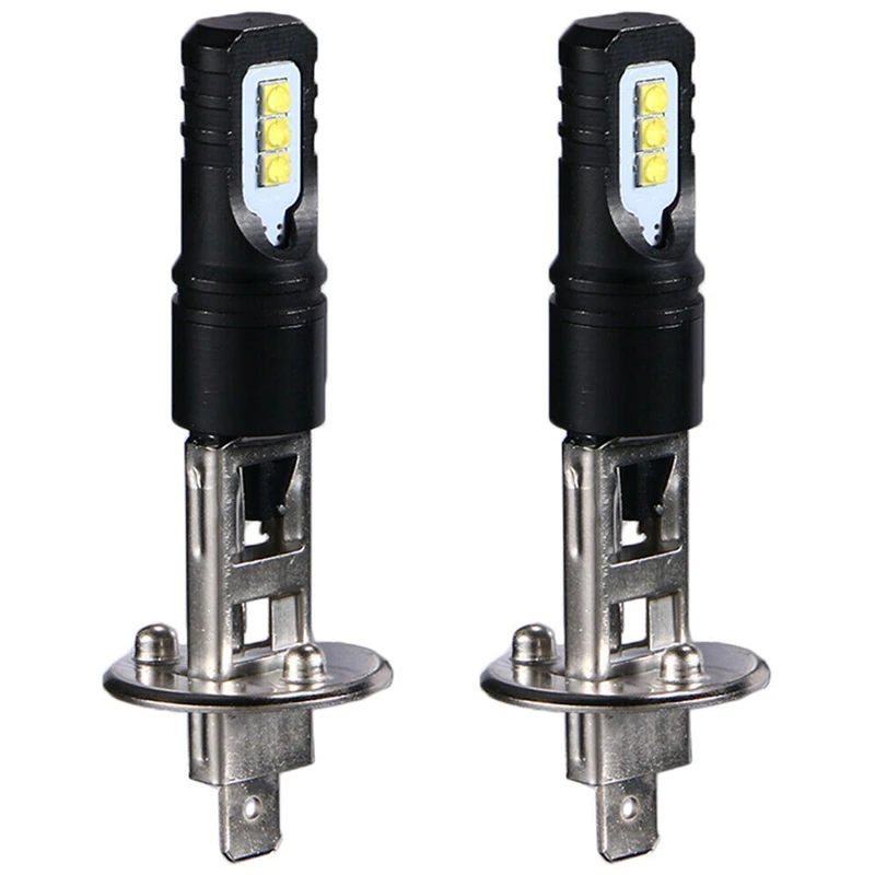 2X H1 6000K 6000LM DRL LED Headlight Bulb Kit High-Beam led bulb led headlight fog and headlight bulbs