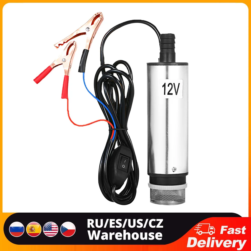 

DC 12V/24V Submersible Pump for Pumping Diesel Oil Water 51mm Water Oil Diesel Fuel Transfer Pump Refueling with Fliter Screen