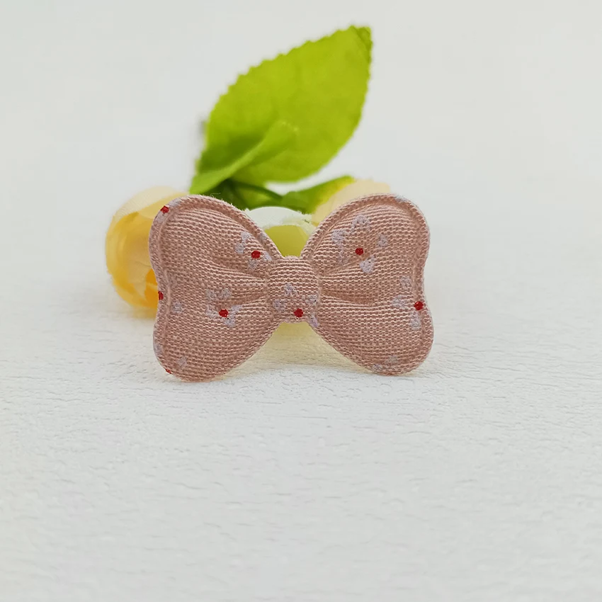Kinder-Bowknot gepolsterte Applikation, Stirnband, Haars pange Zubehör, Schuhe, Hüte, Dekoration Patches, 4x2,5 cm, 60 Stück – Detail 12