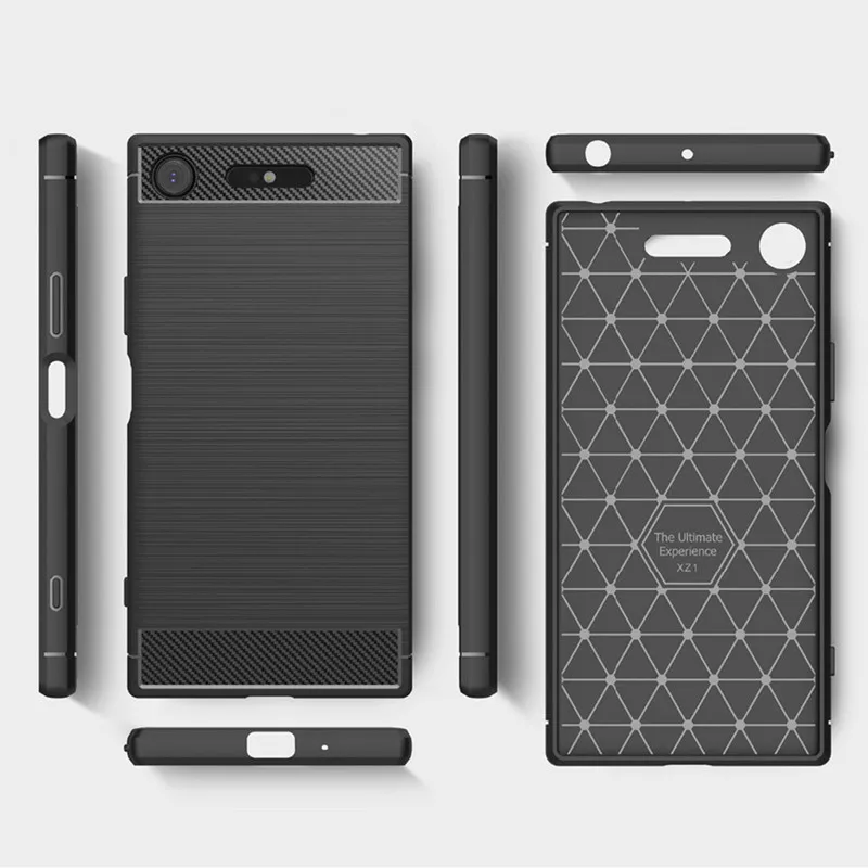 Luxury Carbon Fiber Silicone Phone Case - Soft and Stylish Protection