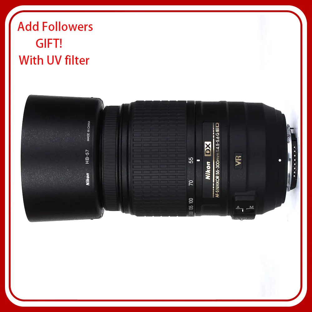 

Nikon AF-S DX NIKKOR 55-300mm f/4.5-5.6G ED VR Lens For Nikon SLR Cameras