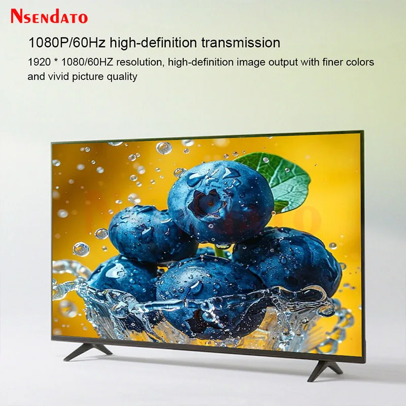 1080P 60Hz 8 Port HDMI Extender 50m 1x8 Over RJ45 Cat5e/6 8 Channel HDMI Video 1 Transmitter +8 Receiver Kit for Conference Room