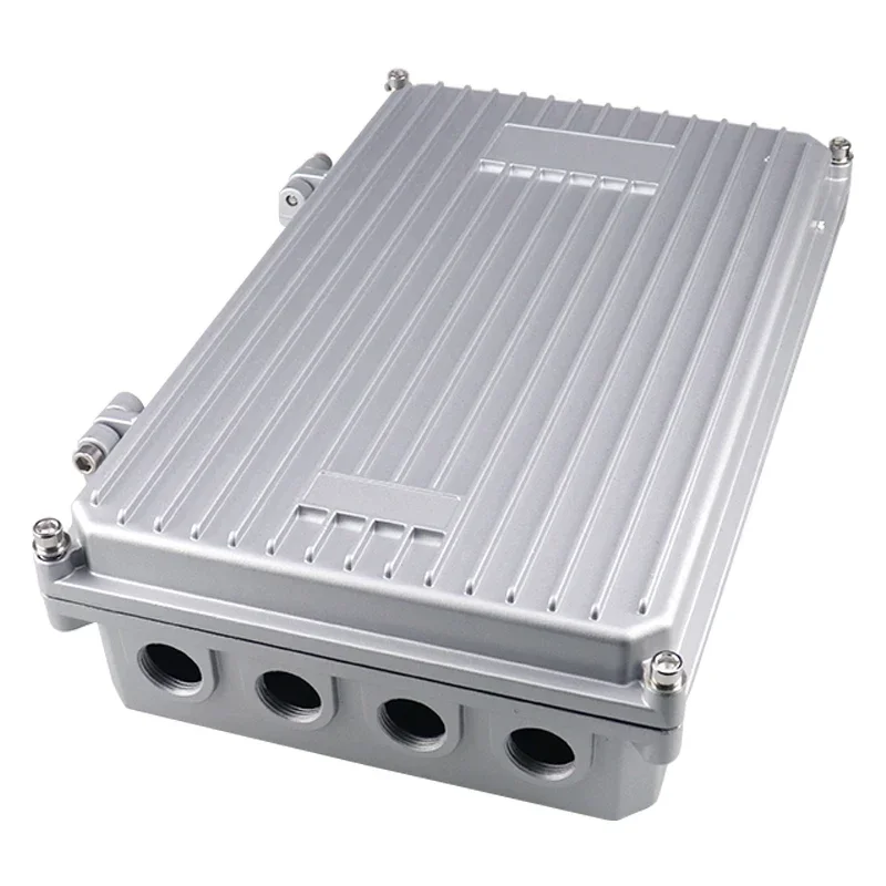 AP Bridge Metal Case for Communication Base Station Wireless Bridge Amplifier Waterproof Shell Cast Aluminum Metal 304*185*75mm