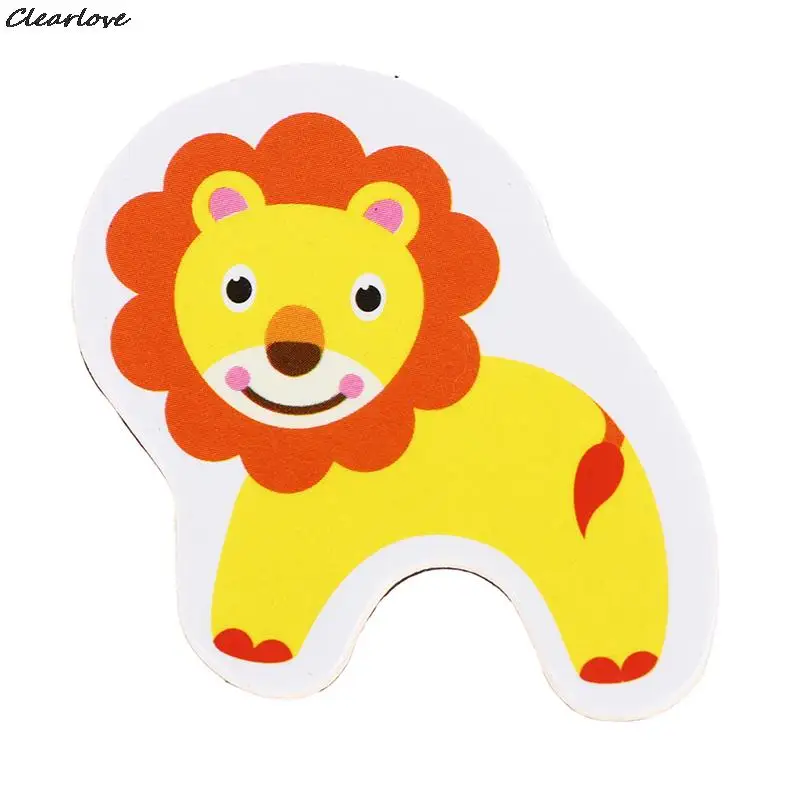 12Pcs colorful Fridge Magnet Creative Cartoon 3D Stickers Toys Mix Ocean Animals Wooden