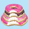 Summer Inflatable Toys Doughnut Swimming Ring Cartoon Air Mattress Outdoor Beach Pool Water Toys Floating 90# Inflatable Bed 4