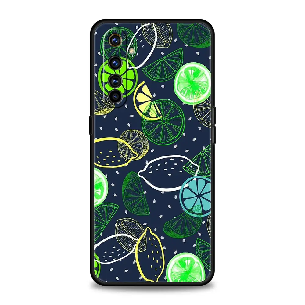 Vibrant Summer Fruits Lemon Print Phone Case Cover